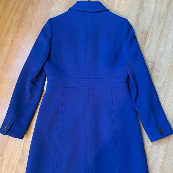 J. Crew NWT Lady Day Coat Cobalt Blue Size 8 - Picture 3 of 6